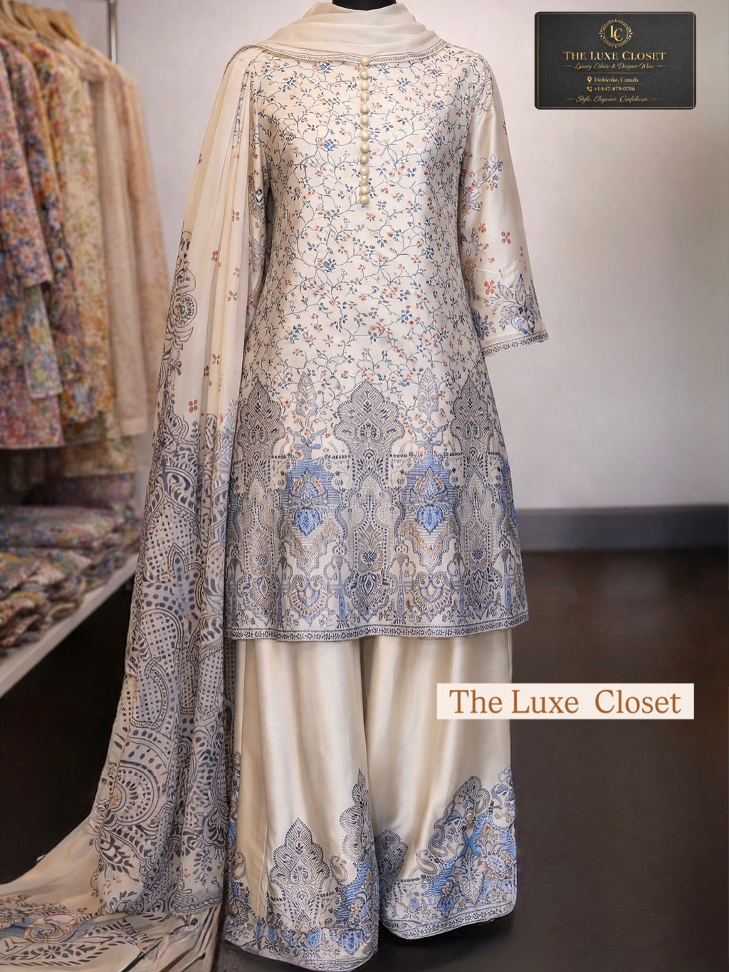 Ivory Bloom Farshi Salwar Suit