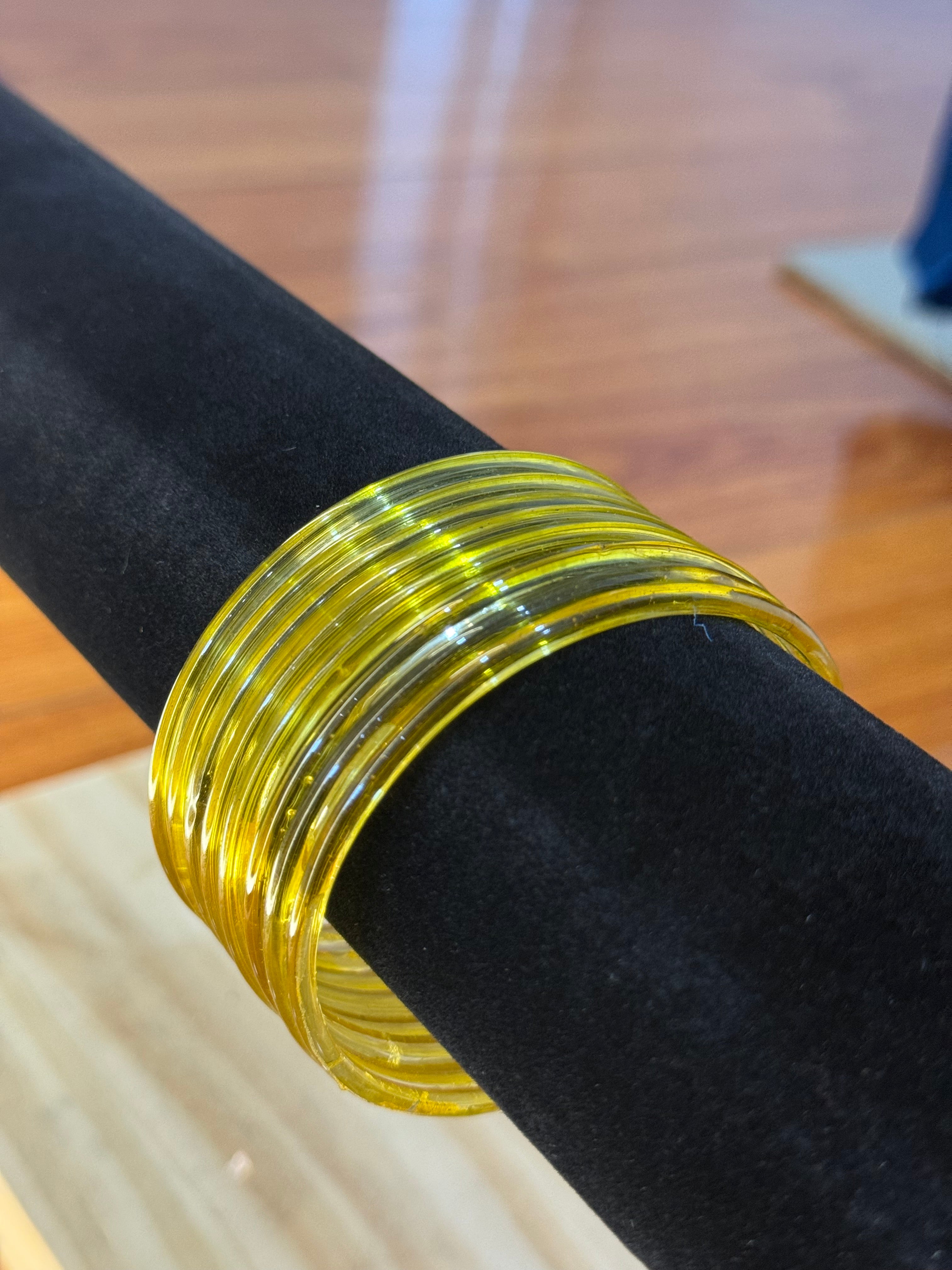 Jelly Bangles- Yellow
