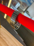 Metal bangles- black silver