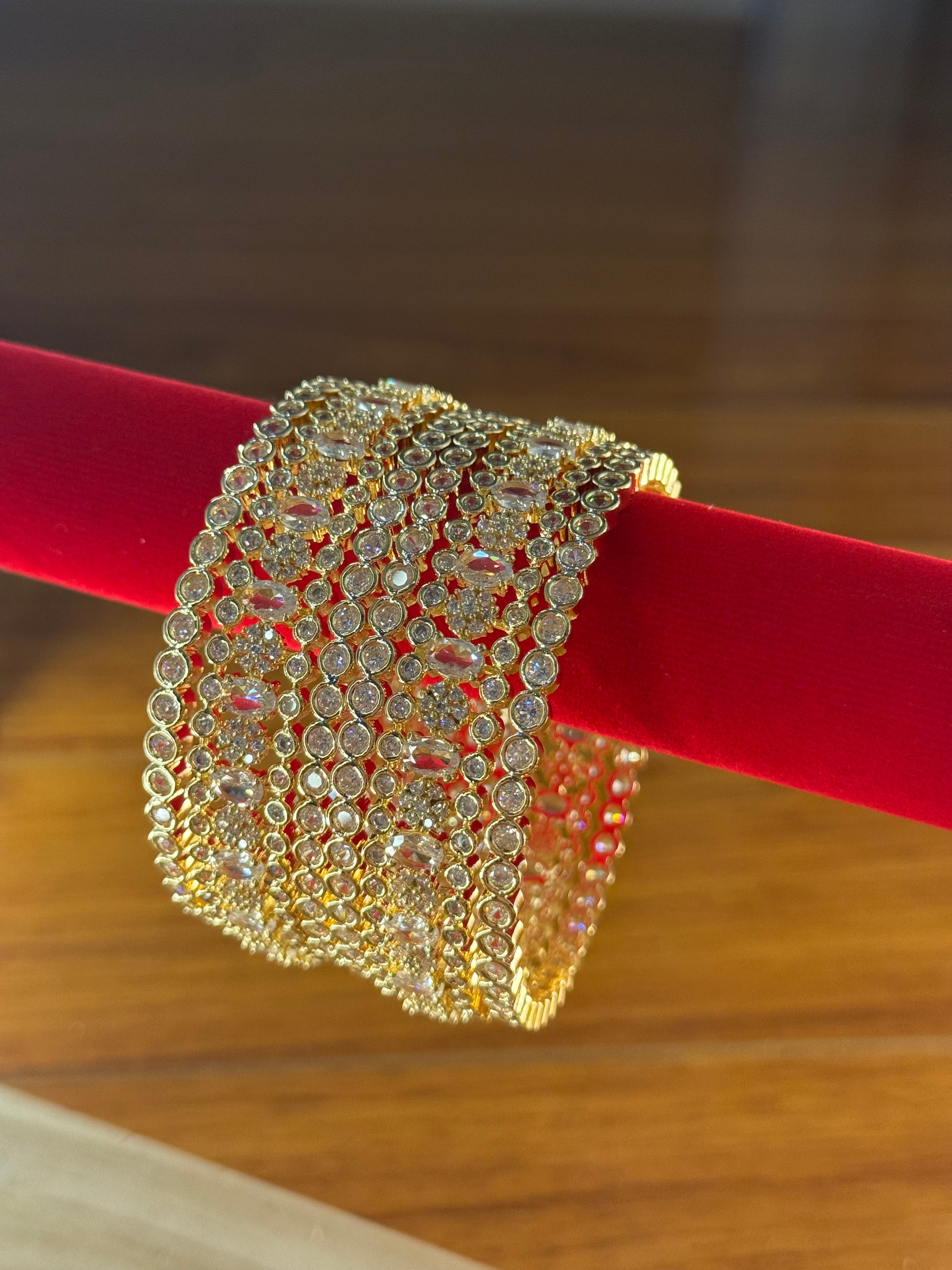 Designer AD Kundan Bangles