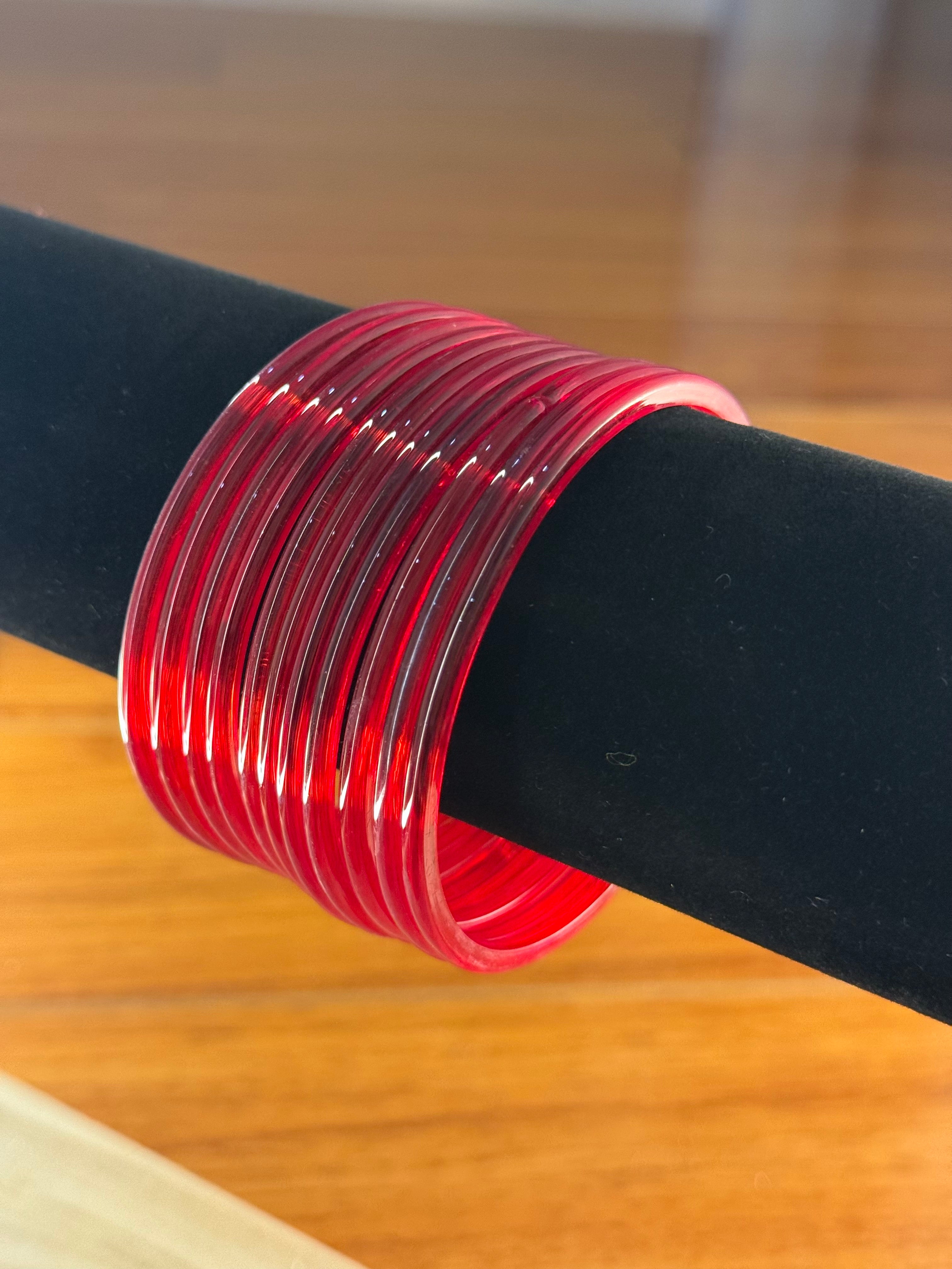 Jelly Bangles- Red