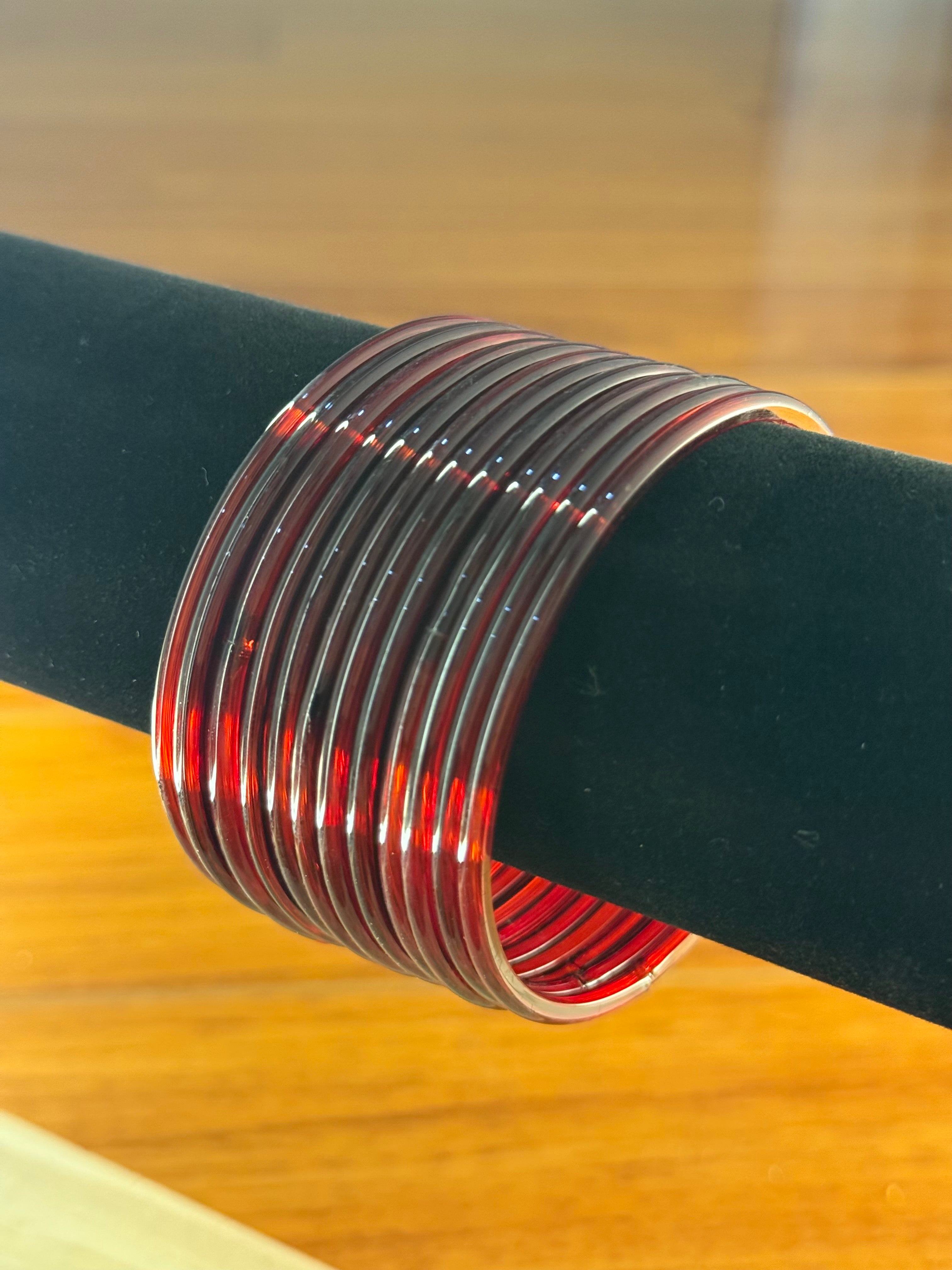 Jelly Bangles- Maroon
