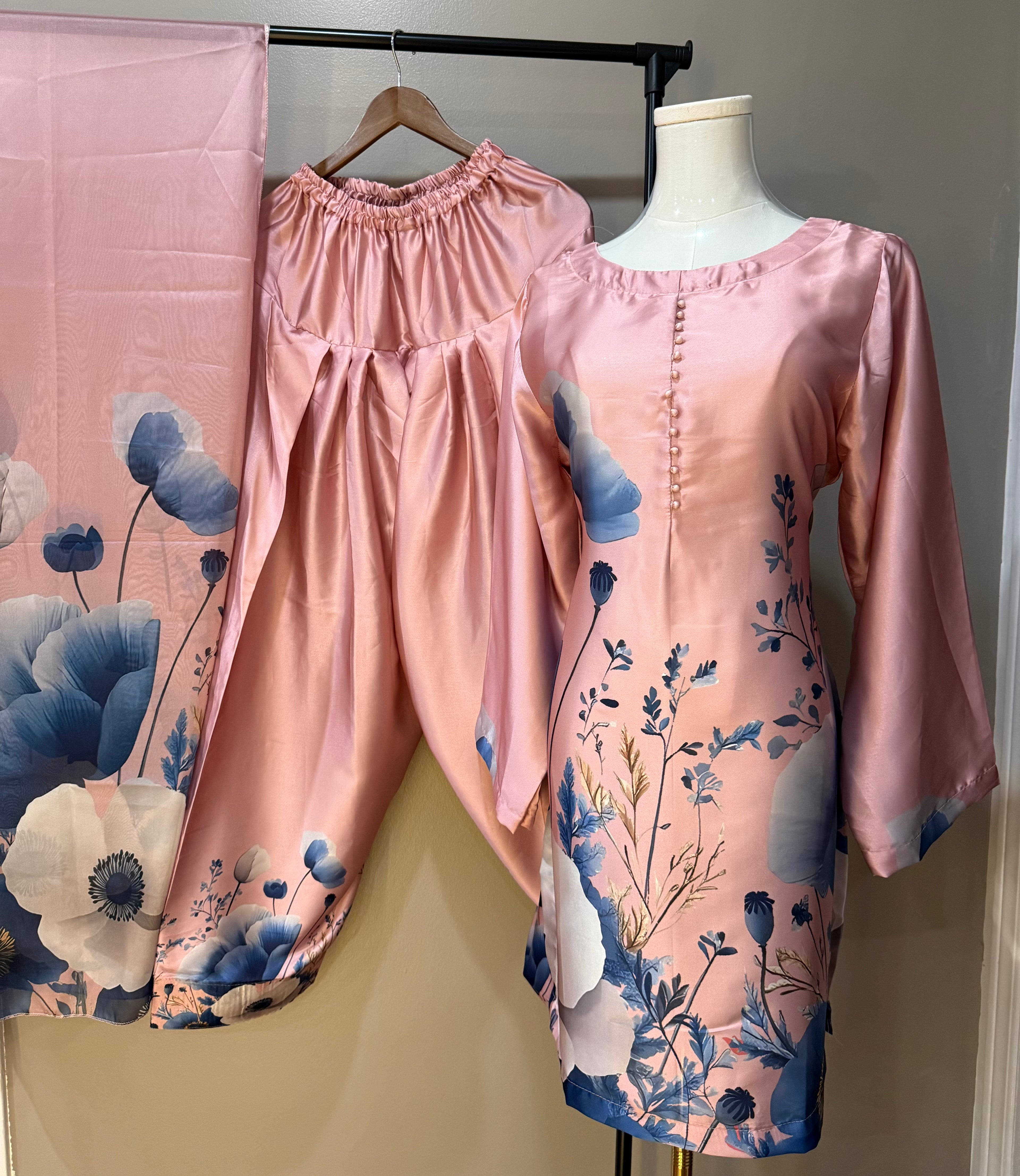 Pink Petal Farshi Salwar Suit