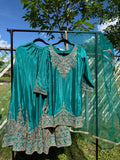Designer Pakistani Heavy flare Garara 3 pc suit
