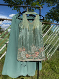 Party wear Garara sleeveless suit