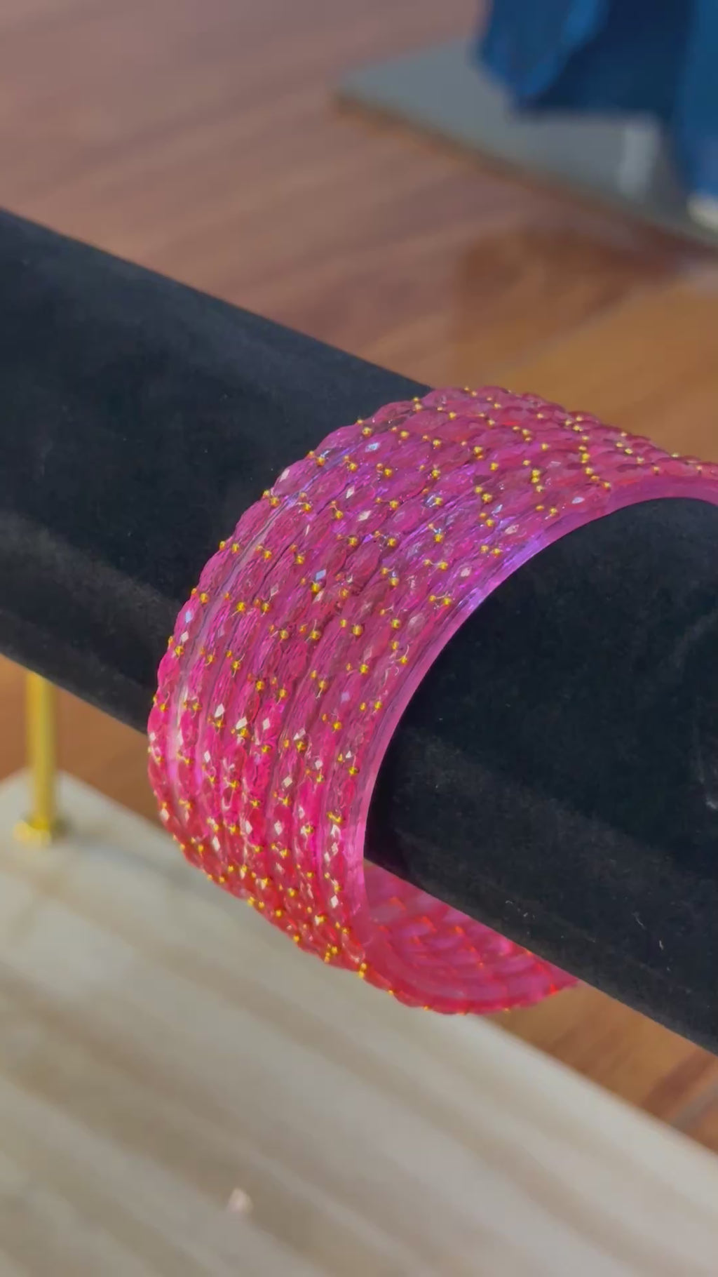 Raindrop Bangles – Pink