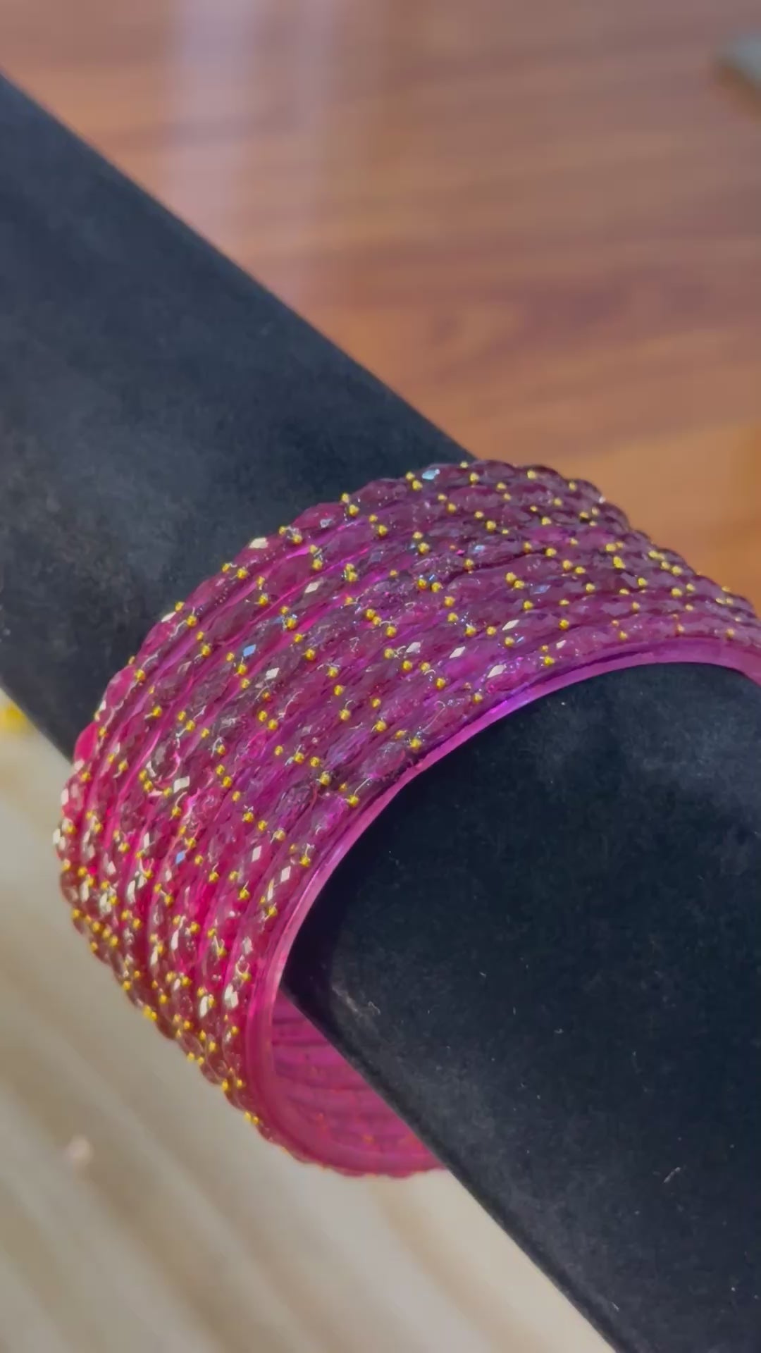 Raindrop Bangles – Mauve