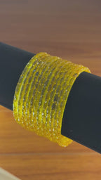 Raindrop Bangles – Yellow