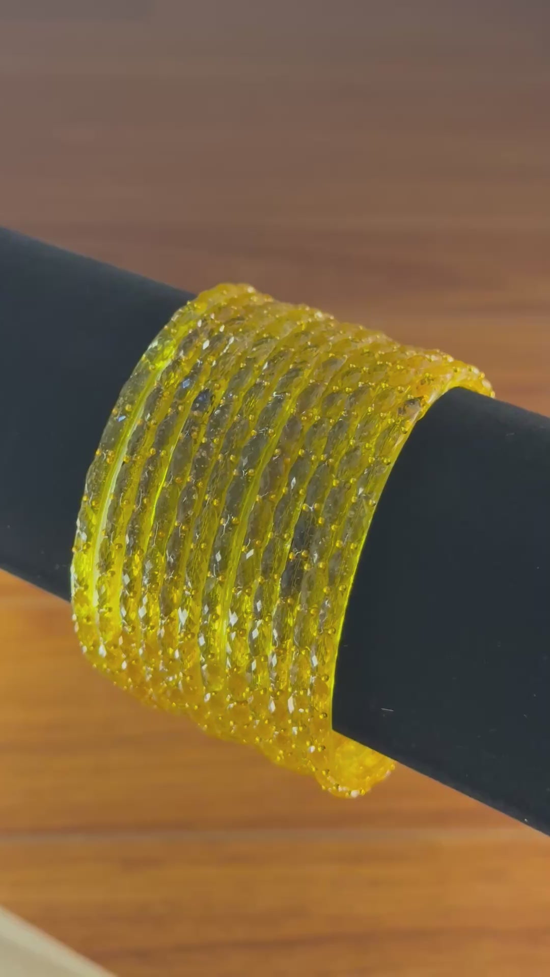 Raindrop Bangles – Yellow