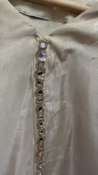 Formal Golden silk co-ord set
