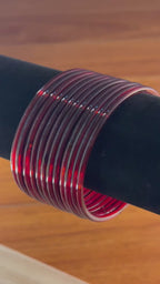 Jelly Bangles- Maroon