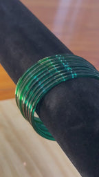 Jelly Bangles- Emerald Green