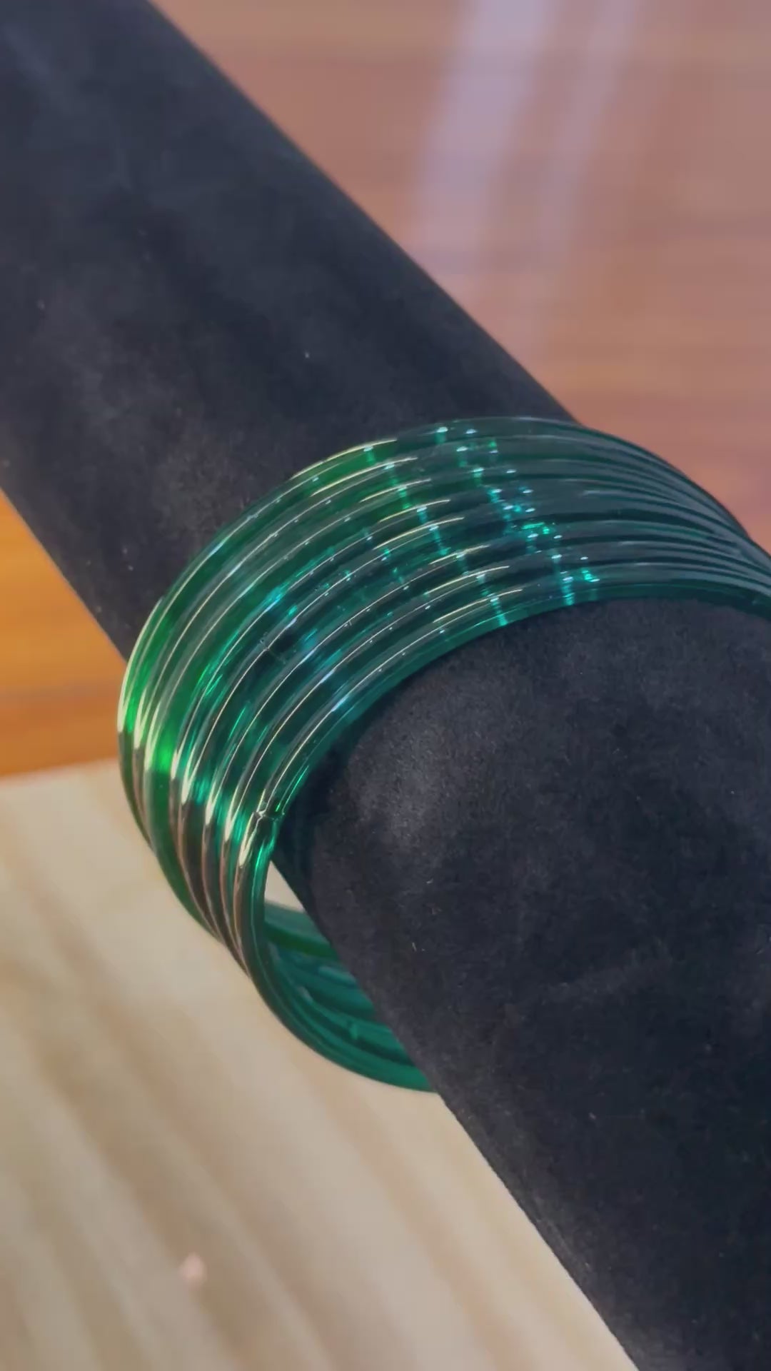 Jelly Bangles- Emerald Green