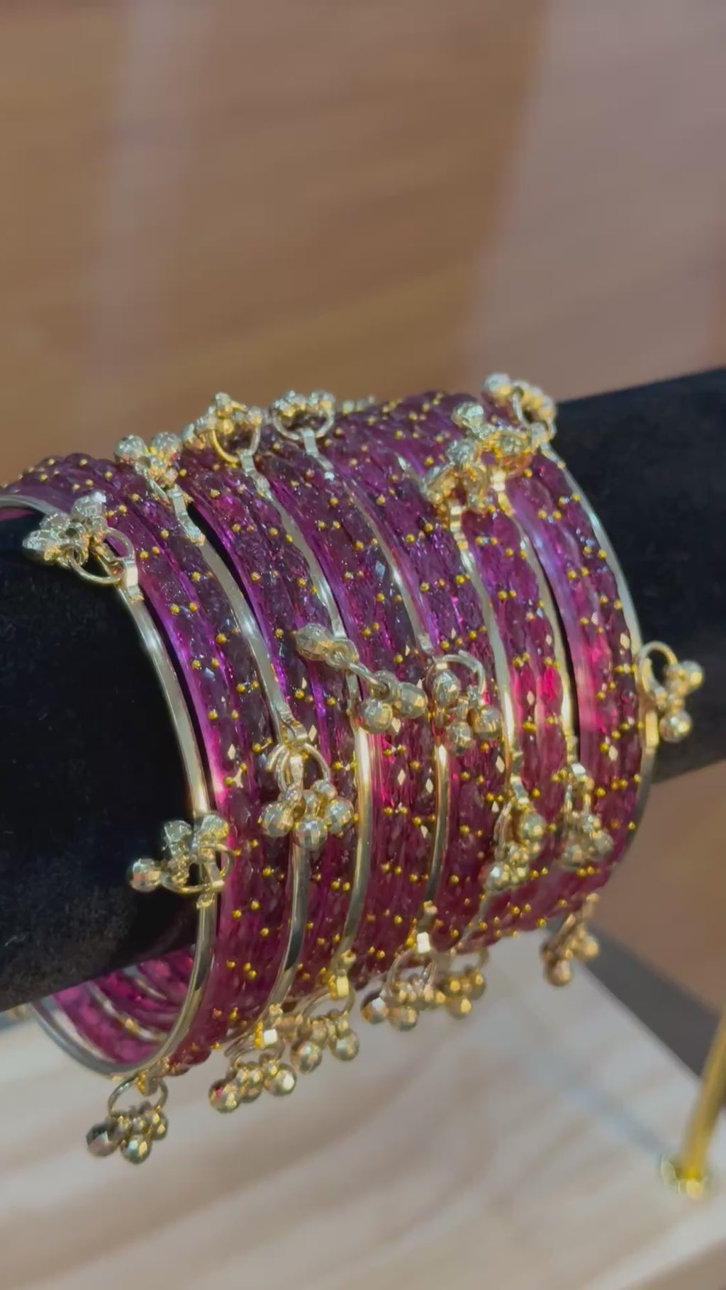 Raindrop Kashmiri Banlges- Mauve