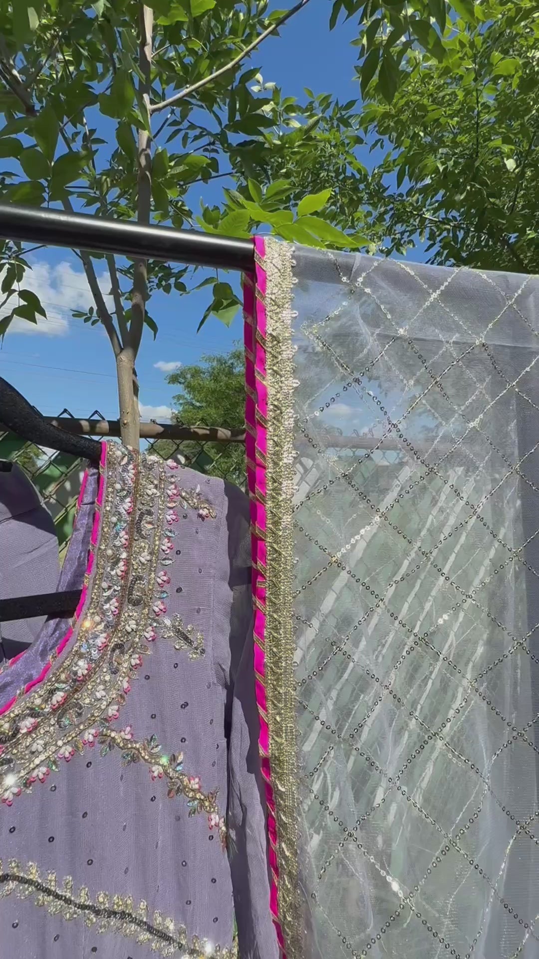 Lavender Sharara suit