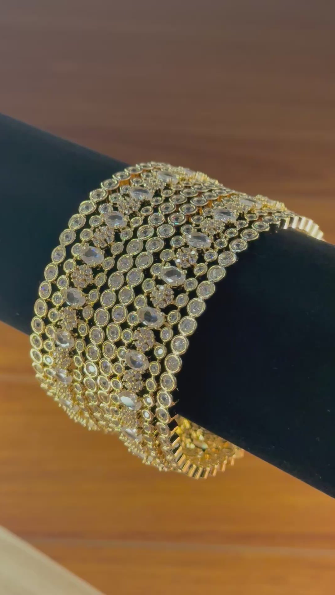 Designer AD Kundan Bangles