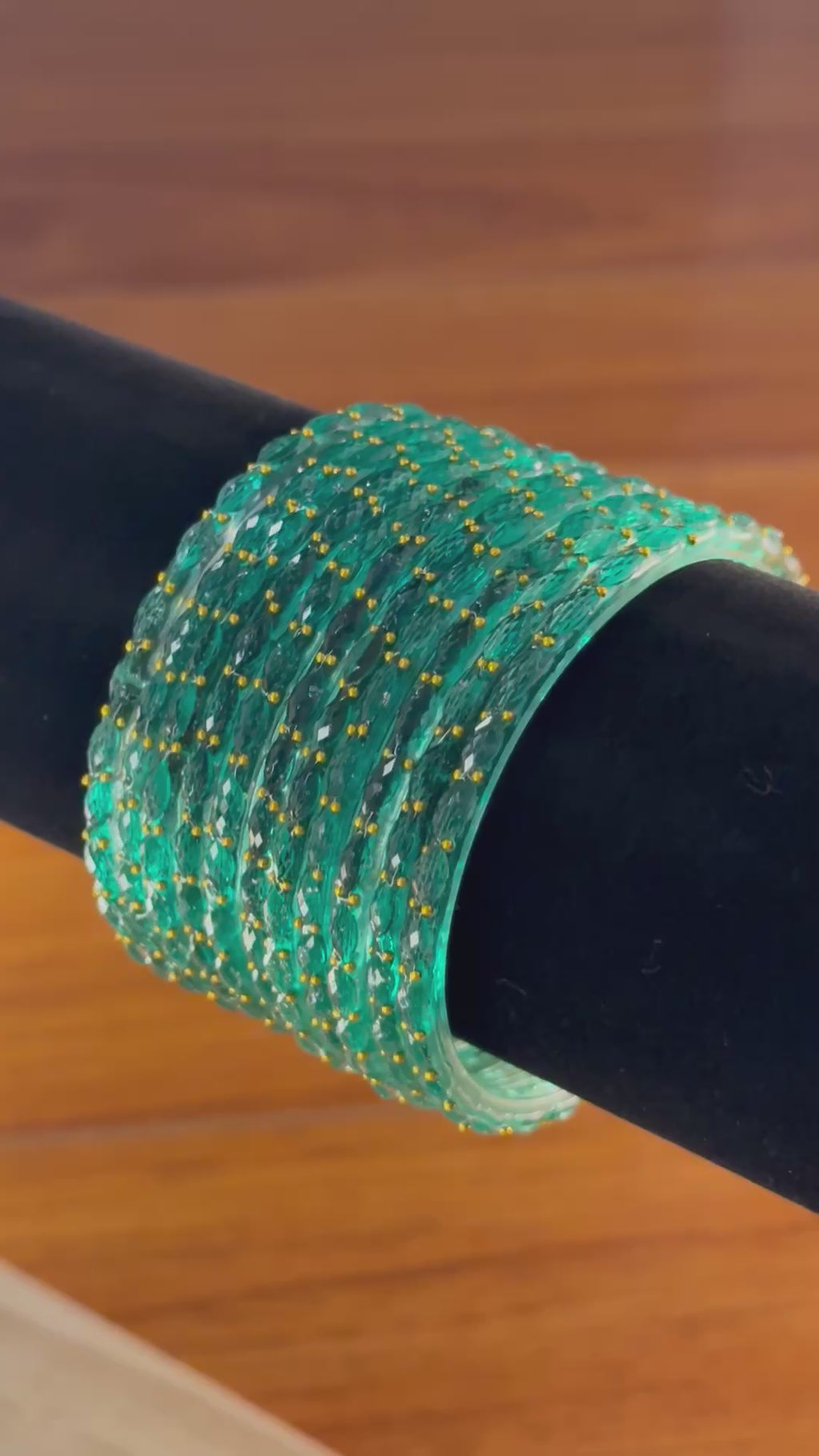 Raindrop Bangles – Sage Green